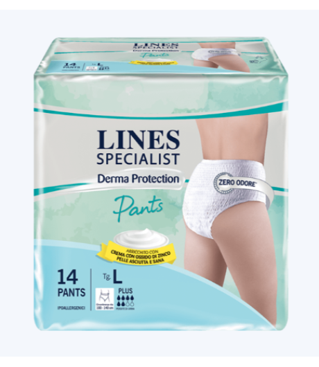 LINES SPECIALIST DERMA PROTECTION 14 PANTS MUTANDINE TAGLIA L UNISEX 