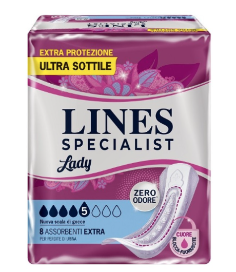 LINES SPECIALIST 8 ASSORBENTI LADY EXTRA