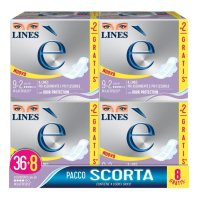 Lines è Ali Pacco Scorta 36 assorbenti + 8 in omaggio