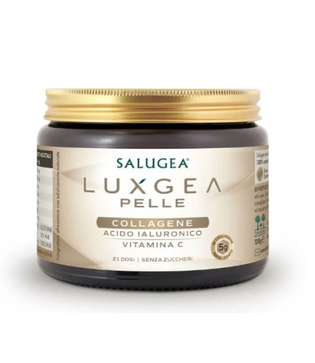 Luxgea Pelle Integratore Alimentare con acido ialuronico e collagene 130 grammi