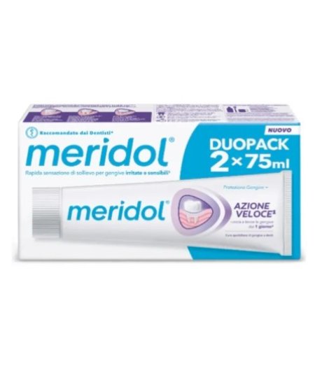 Meridol Dentifricio Azione Veloce Bipacco - 2x75ml