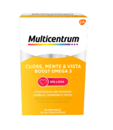 Multicentrum Cuore Mente e Vista Boost Omega 3 120 capsule