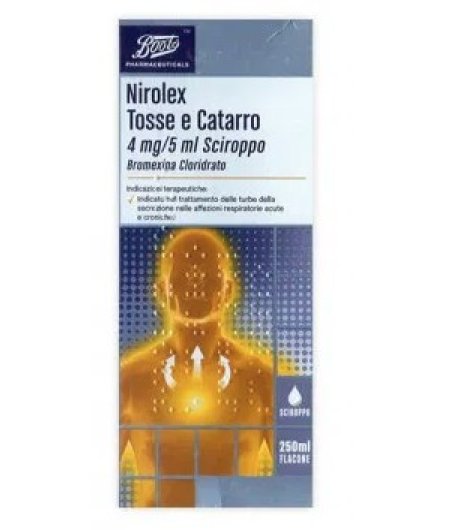 NIROLEX TOSSE E CATARRO SCIROPPO 250ml NIROLEX TOSSE E CATARRO SCIROPPO 250ml