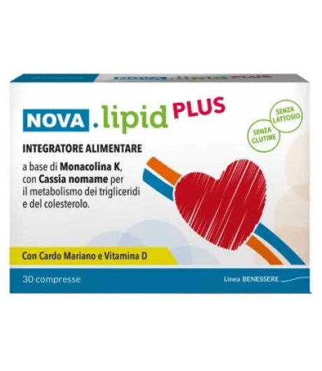 Nova Lipid Plus  30 Compresse - Integratore per il controllo del colesterolo