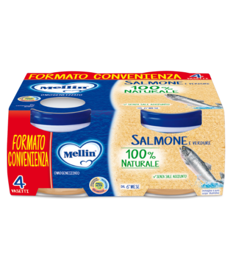 Mellin Omogeneizzato al Salmone 4 x 80 grammi