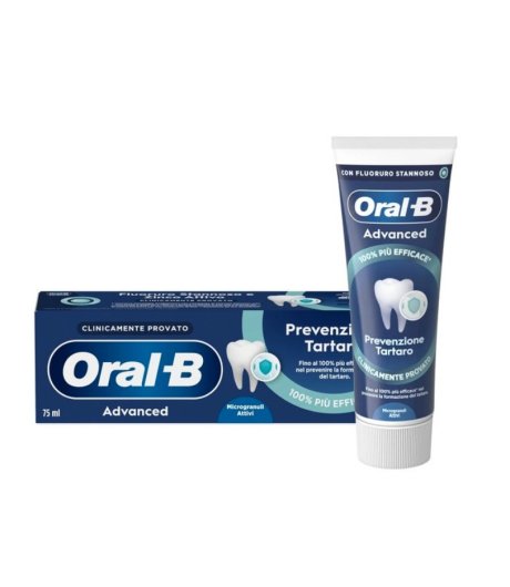 ORAL-B Dentifricio Advanced Protezione Tartaro 75ml ORAL-B Dentifricio Advanced Protezione Tartaro 75ml