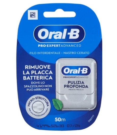 Oral-B Pro-Expert Advanced Pulizia Profonda Filo Interdentale Cerato 50metri