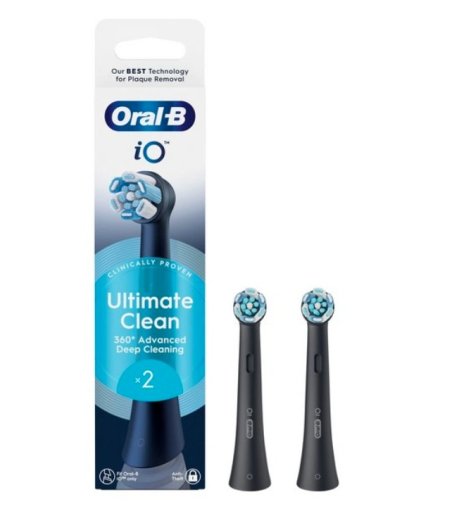 Oral-B iO Ultimate Clean 2 testine di ricambio per spazzolino elettrico colore nero Oral-B iO Ultimate Clean 2 testine di ricambio per spazzolino elettrico colore nero