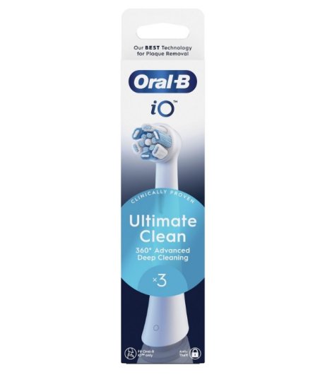 ORAL-B 3 Testine di Ricambio iO Ultimate Clean 