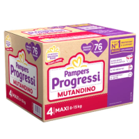 Pampers Progressi Mutandino Taglia 4 MAXI - 8-15kg Confezione da 76