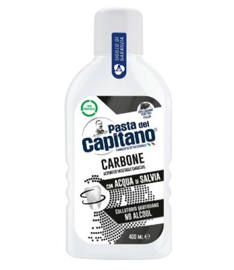 Pasta del CAPITANO COLLUTTORIO CARBONE 400 Ml