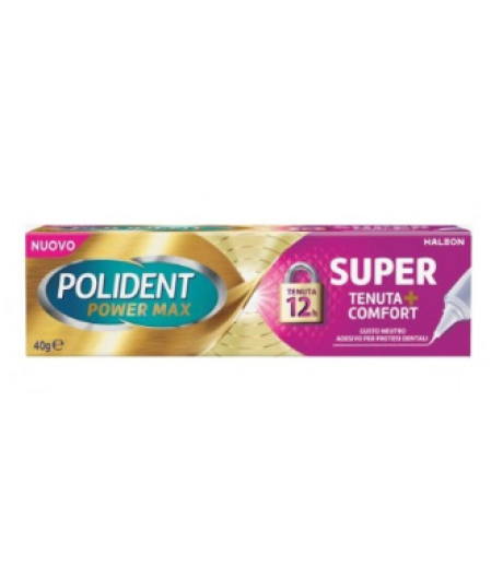 Polident Super Tenuta+Comfort Crema Adesiva per Dentiere 40 grammi