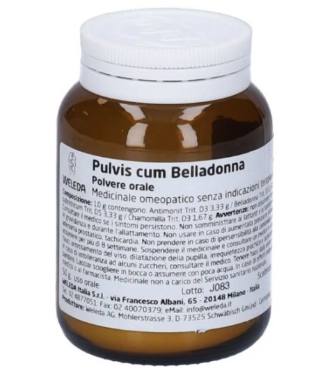Pulvis Cum Belladonna Medicinale Omeopatico in polvere orale Weleda