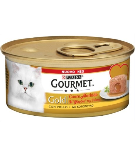 NESTLE' PURINA GOURMET GATTO GOLD CUORE MORBIDO POLLO 85GR (lattina)