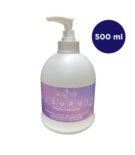 Reale 1870 Resurgyn Detergente Intimo Delicato per l'Igiene Intima Quotidiana 500 ml