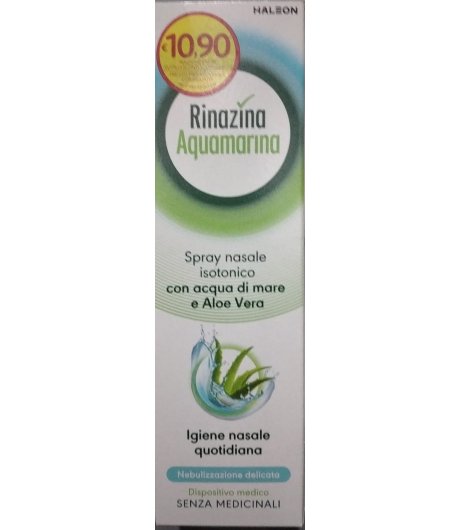 RINAZINA AQUAMARINA SPRAY NASALE CON ACQUA DI MARE E ALOE VERA 100ml