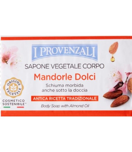 I Provenzali Sapone Vegetale per il Corpo Mandorle Dolci 250 Grammi