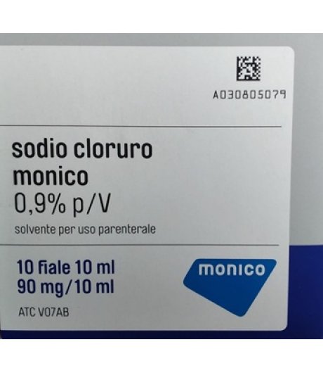 SODIO CLORURO MONICO 0,9% 10fiale 10ml