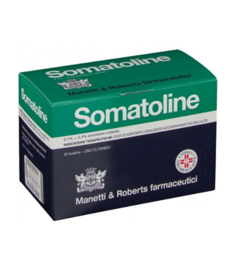 Somatoline Emulsione Cutanea per Cellulite e Adiposità Localizzata 30 Bustine Monodose 0,1+ 0,3% Uso esterno