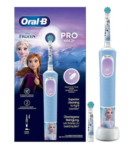 Oral-B Spazzolino Elettrico Frozen Pro Kids 3+ e 1 Testina Di Ricambio