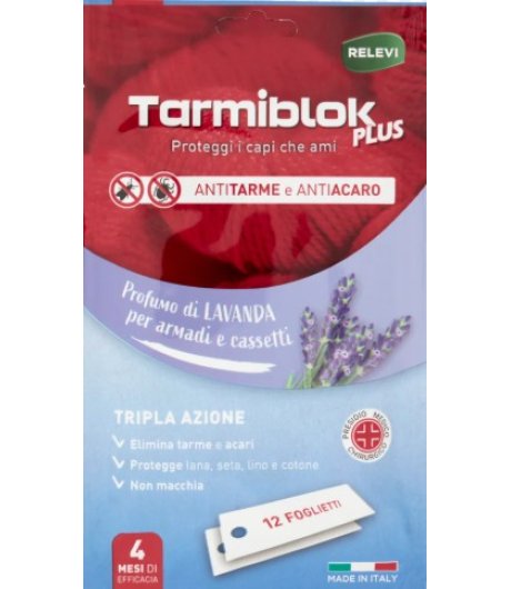 TARMIBLOK PLUS 12 FOGLIETTI Antitarme e Antiacaro