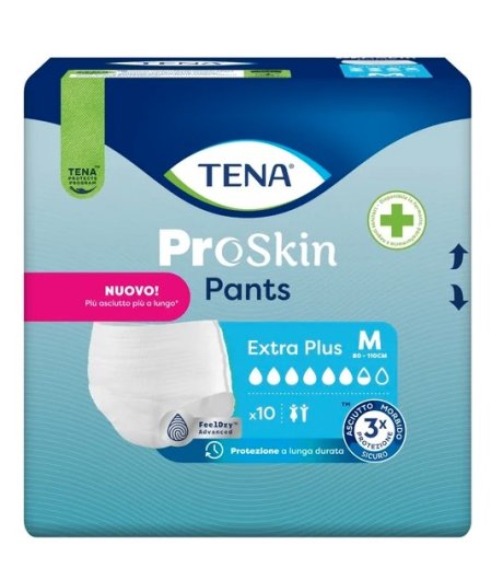 TENA 10 PANTS EXTRA PLUS Taglia M 80-110cm