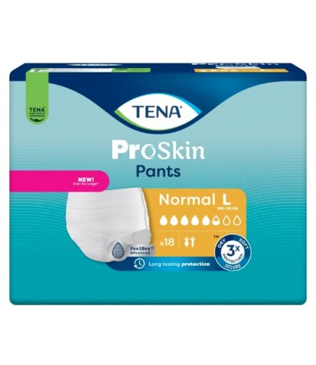 TENA PROSKIN PANTS 18 PANNOLONI NORMAL Taglia L  100-135cm 