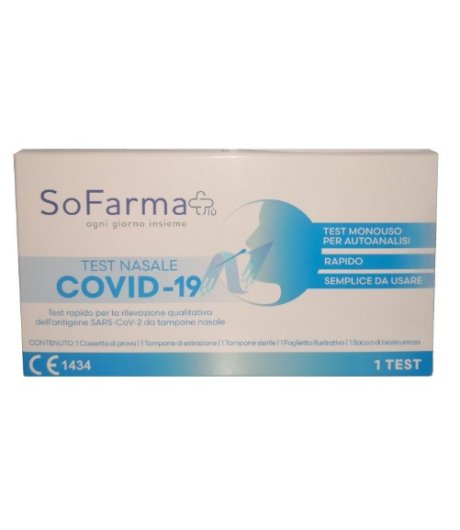 TEST COVID NASALE AUTODIAGNOSTICO SoFarma+