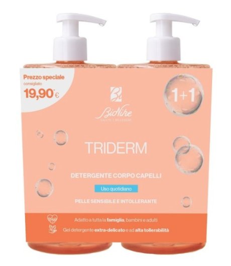 Triderm Detergente Corpo e Capelli Bipacco 2x750ml