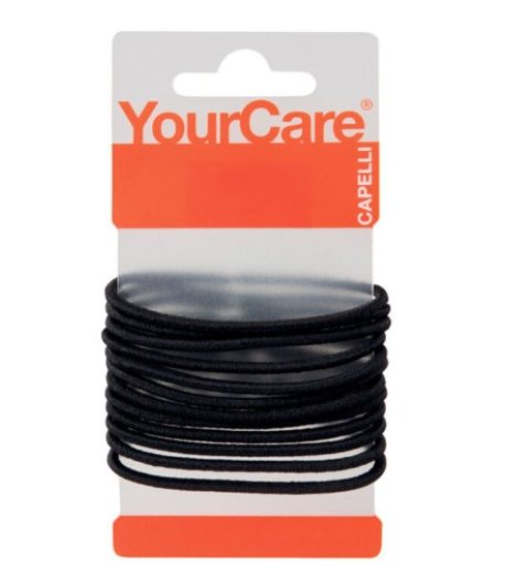 YOURCARE 12 Elastici Neri per Capelli