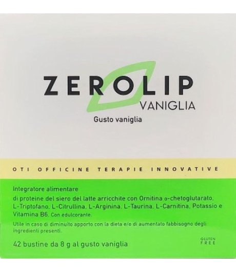 ZEROLIP 42 BUSTINE INTEGRATORE DI PROTEINE DEL SIERO DEL LATTE GUSTO VANIGLIA