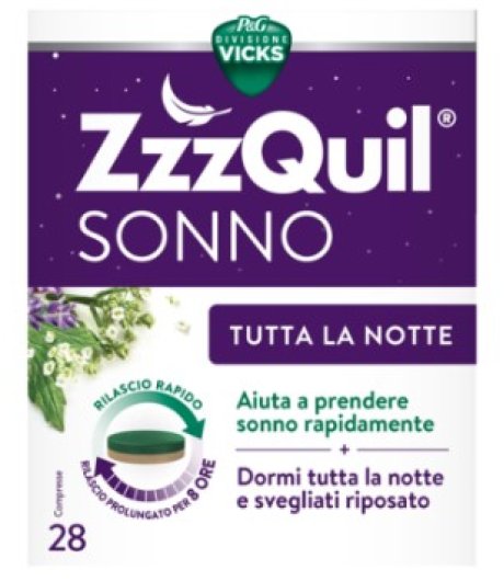 Vicks Zzzquil Sonno Tutta la Notte 28 compresse