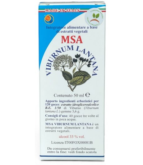 MSA VIBURNUM LANTANA 50ML MSA VIBURNUM LANTANA 50ML