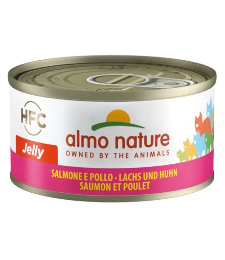 ALMO NATURE GATTO HFC JELLY SALMONE POLLO 70GR (lattina)