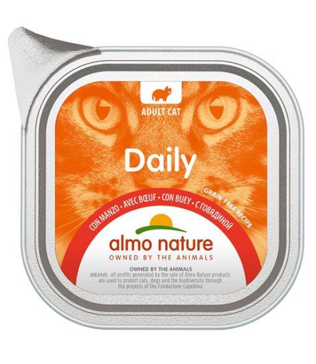 ALMO NATURE GATTO DAILY GRAIN FREE ADULT MANZO 100GR (vaschetta)