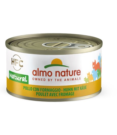 ALMO NATURE GATTO HFC NATURAL POLLO FORMAGGIO 70GR (lattina)