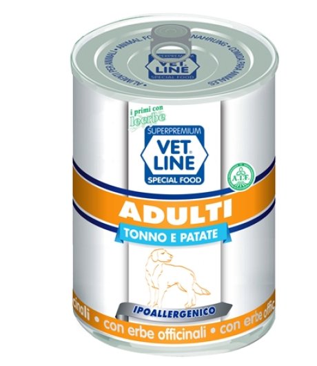 OLISTIKA VET LINE CANE ADULT TONNO PATATE 400GR (lattina)