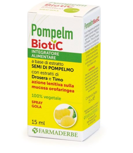 POMPELMBIOTIC SPRAY ORALE 15ML POMPELMBIOTIC SPRAY ORALE 15ML
