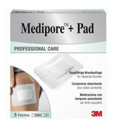 MEDIPORE+PAD MED 10X10CM 5PZ