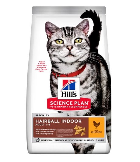 HILL'S GATTO SCIENCE SPECIALITY HAIRBALL INDOOR ADULT 1,5KG