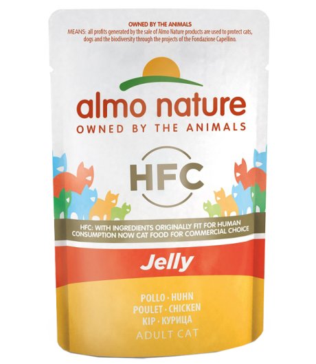 ALMO NATURE GATTO HFC JELLY ADULT POLLO 55GR (bustina)