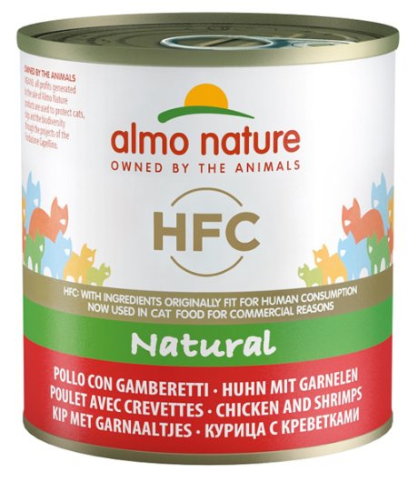 ALMO NATURE GATTO HFC NATURAL POLLO GAMBERETTI 280GR (lattina)