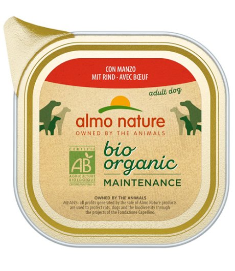 ALMO NATURE CANE BIO ORGANIC MAINTENANCE ADULT MANZO 100GR (vaschetta)