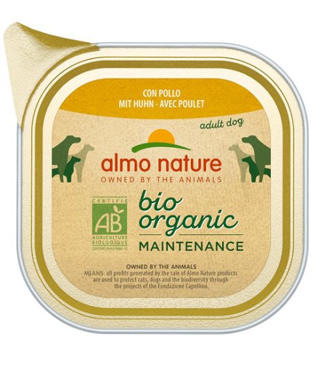 ALMO NATURE CANE BIO ORGANIC MAINTENANCE ADULT POLLO 100GR (vaschetta)