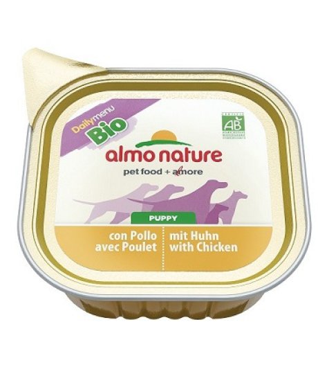 ALMO NATURE CANE BIO ORGANIC PUPPY POLLO LATTE 300GR (vaschetta)