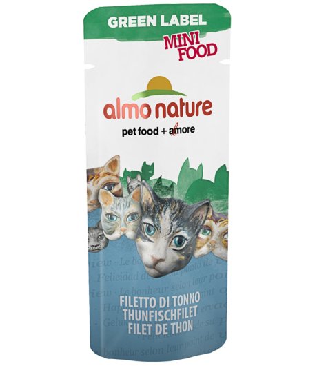 ALMO NATURE GATTO SNACK GREEN LABEL MINI FOOD TONNO 3GR ALMO NATURE GATTO SNACK GREEN LABEL MINI FOOD TONNO 3GR