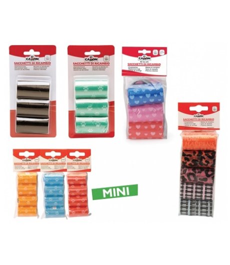 CAMON SACCHETTI RICAMBIO COLORATI 6PZ