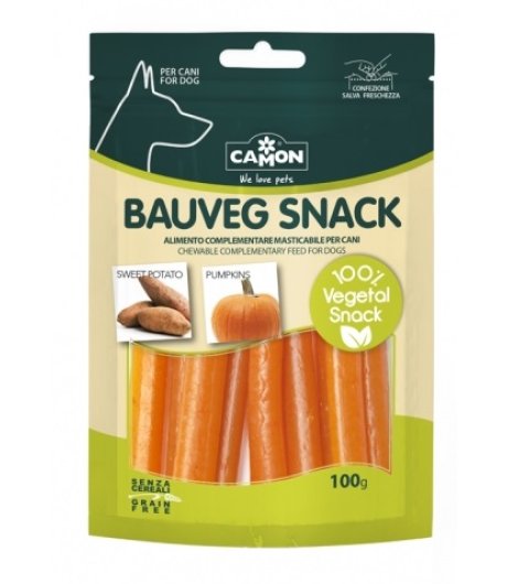 CAMON CANE SNACK BAU VEG PIPES GRAIN FREE PATATA ZUCCA 100GR