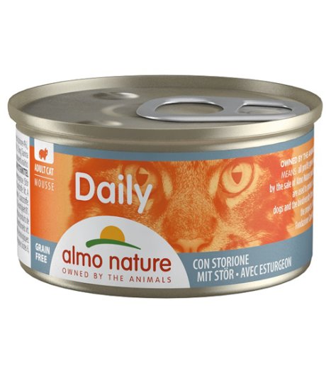 ALMO NATURE GATTO DAILY GRAIN FREE MOUSSE ADULT STORIONE 85GR (lattina)