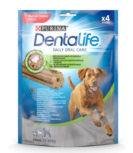 NESTLE' PURINA CANE SNACK DENTALIFE LARGE 6 STICKS 142GR